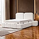 Upholstered bedroom with mattress BUDVA 160 x 200 - pearl 03