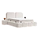 Upholstered bedroom with mattress BUDVA 160 x 200 - pearl 03