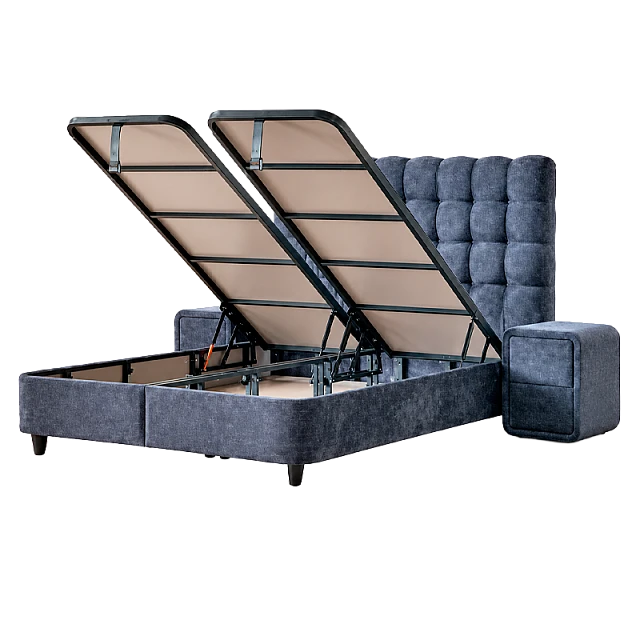 Υπνοδωμάτιο με ταπετσαρία και στρώμα ROYAL 160 x 200 - σκούρο μπλε
