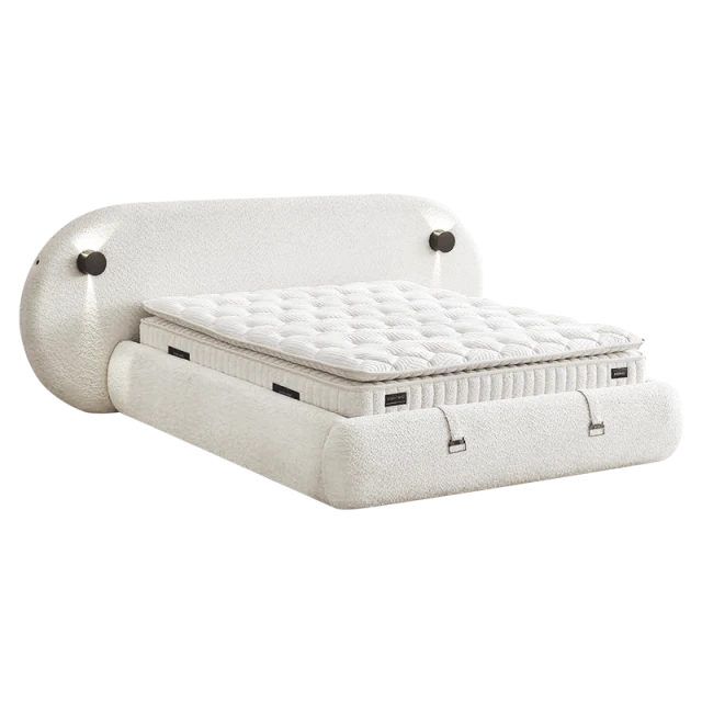 Υπνοδωμάτιο με ταπετσαρία και στρώμα LUMERA 180 x 200 - σαμπάνια 318