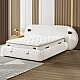 Upholstered bedroom with mattress LUMERA 180 x 200 - champagne 318