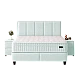 Upholstered bedroom with mattress ROYCE 160 x 200 - light green 03