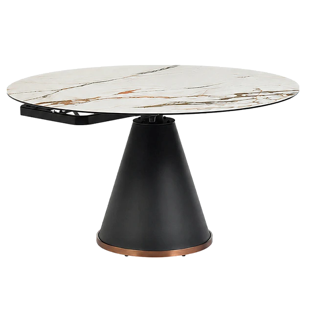 Разтегателна трапезна маса KRAG X - бяла