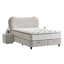 Тапицирана спалня с матрак MOON 160 х 200 - мистичен пясък 28