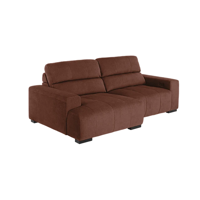 Ъглов разтегателен диван VIBO LUX ляв - бронз