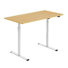 Ergonomic adjustable desk Carmen CR-157 - beech / white