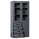 Metal cabinet Carmen CR-1278 EK SAND - graphite