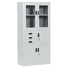 Метален шкаф Carmen CR-1240 E K - сив