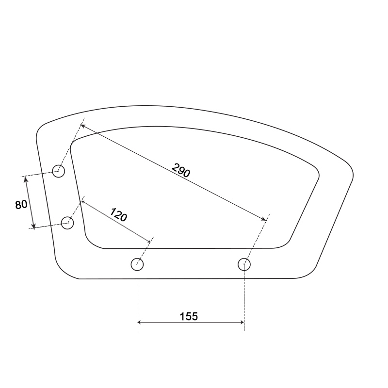 Armrest for office chair 6081 - right