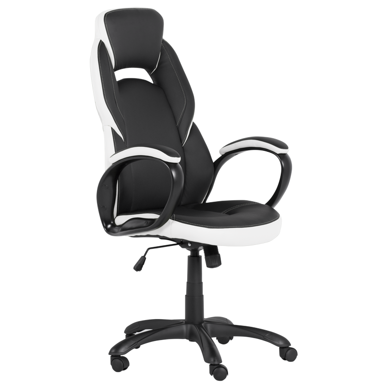 Gaming chair Carmen 7511 - black and white