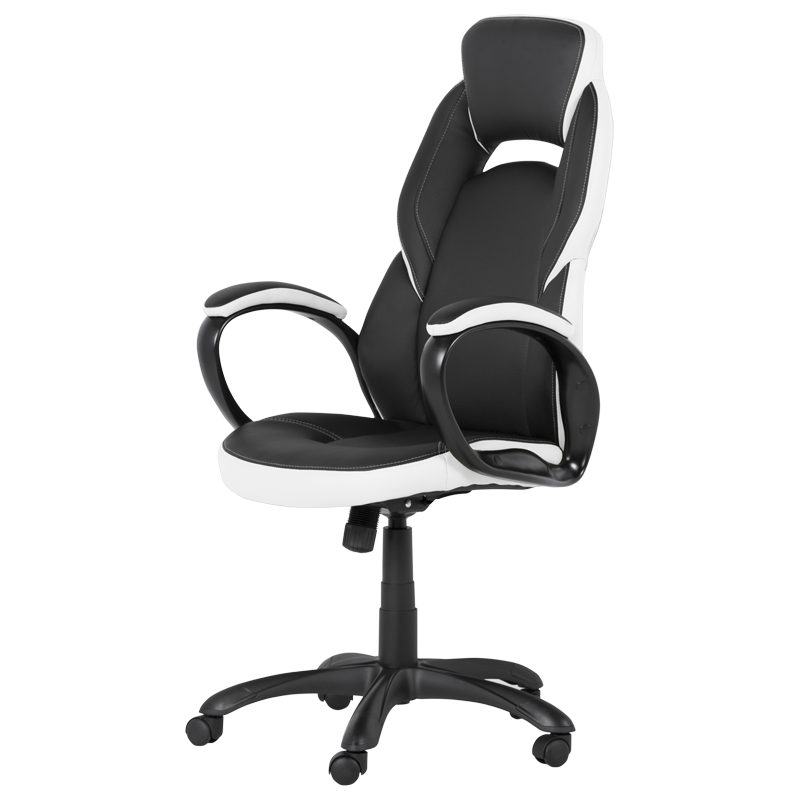 Gaming chair Carmen 7511 - black and white