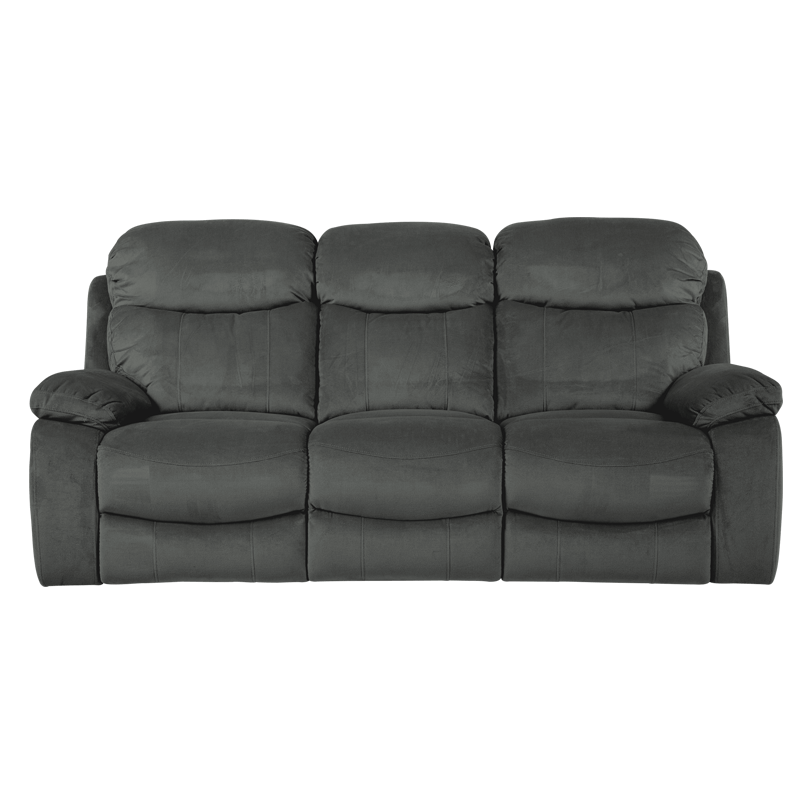 Sofa - three-seater with electric relax mechanism SELENA LUX - dark gray 457