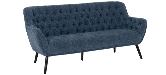 Three-seater sofa BERGEN - blue SJ
