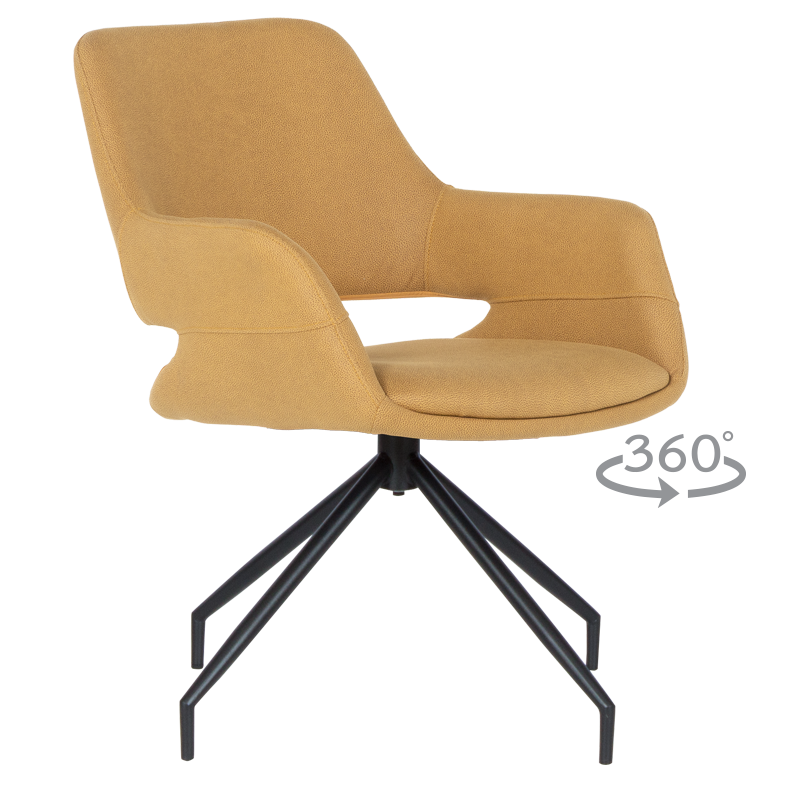 Dining chair TOTNES -1 - yellow SF 1
