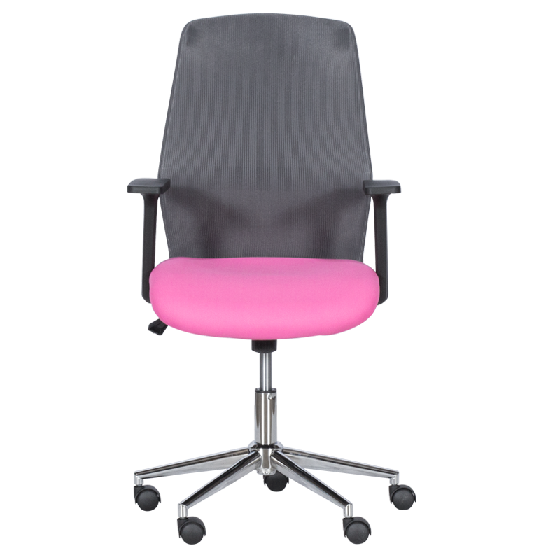 Office chair Carmen 7047-1 - gray-pink