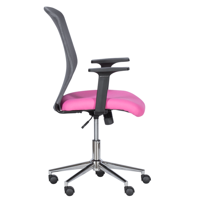 Office chair Carmen 7047-1 - gray-pink