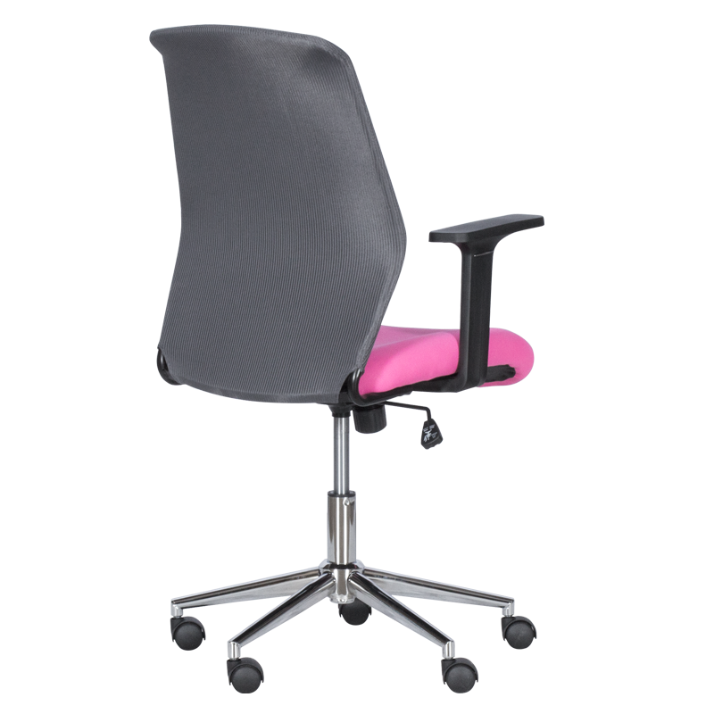 Office chair Carmen 7047-1 - gray-pink