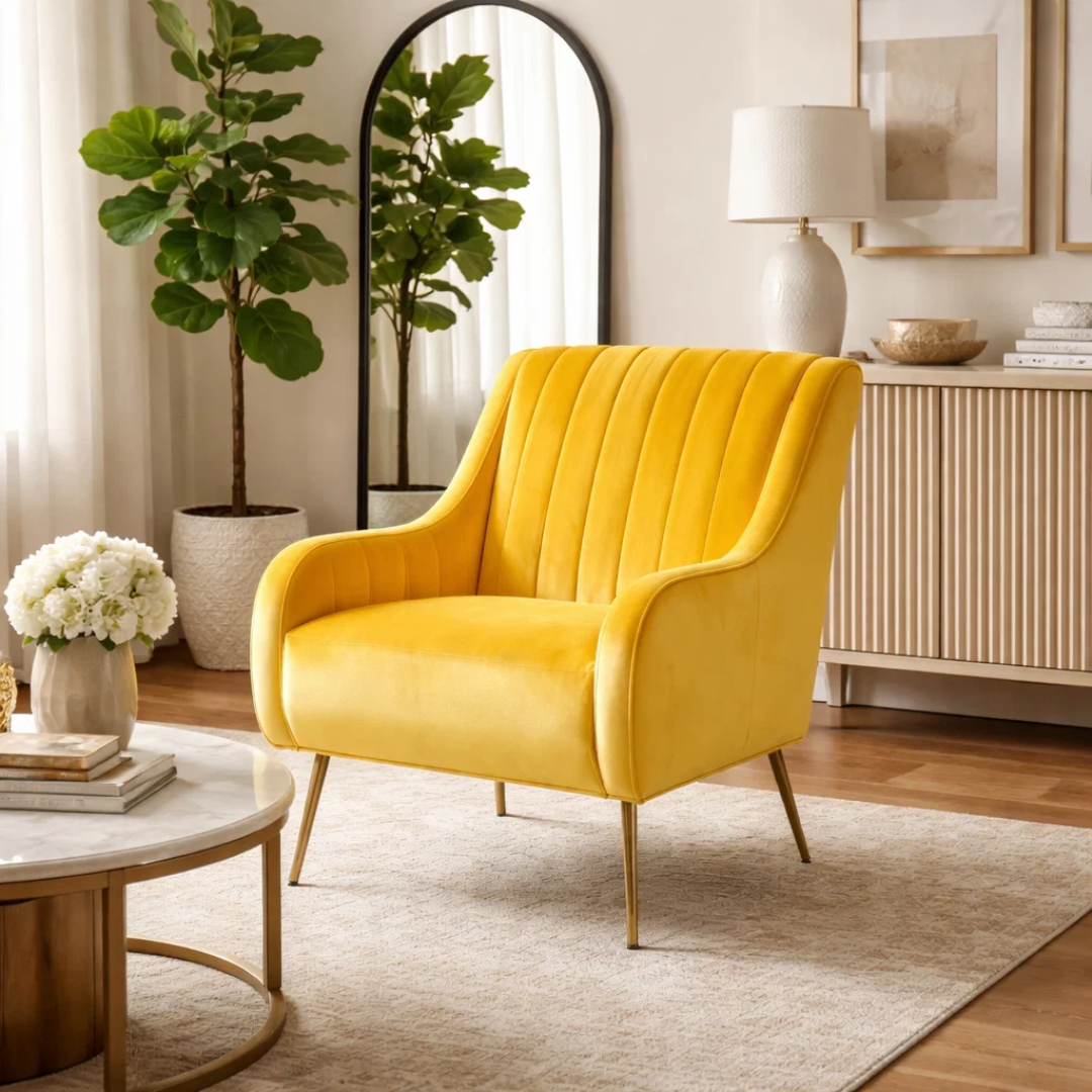 Armchair ANITA - yellow HLR