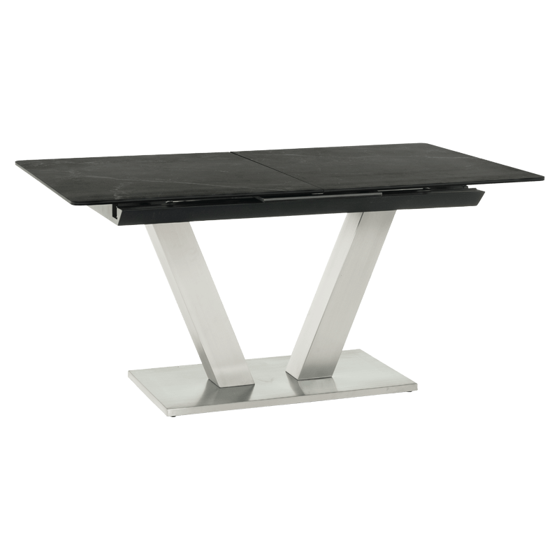 Extendable dining table DUKLA - black