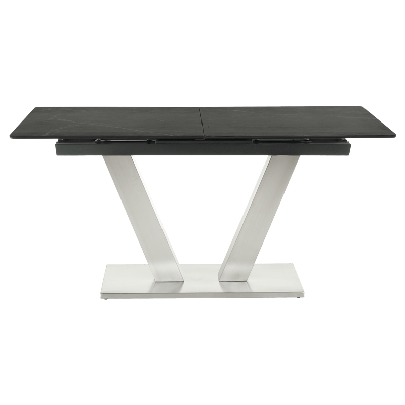 Extendable dining table DUKLA - black