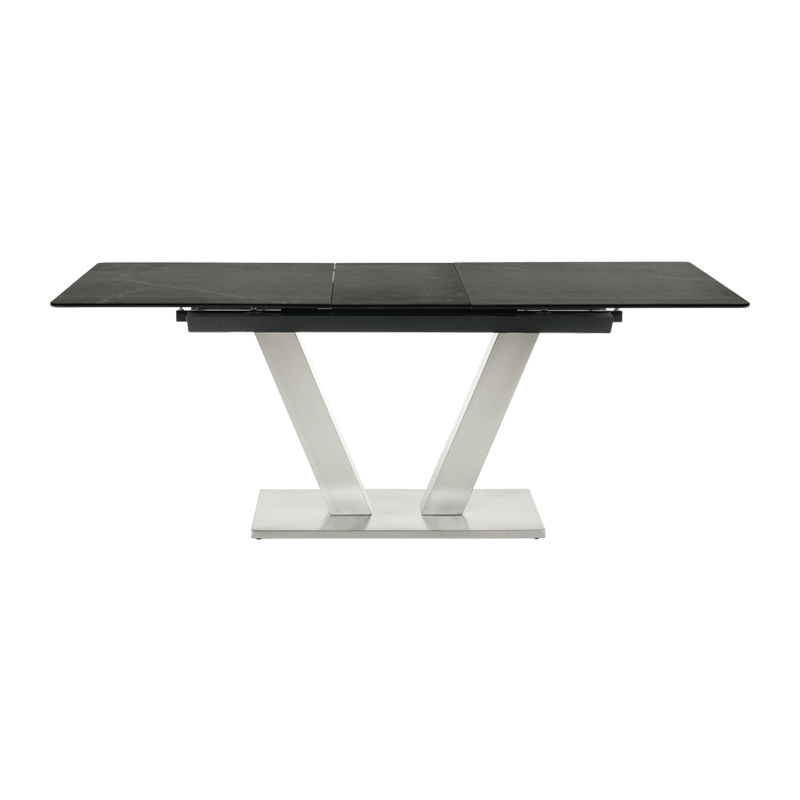 Extendable dining table DUKLA - black