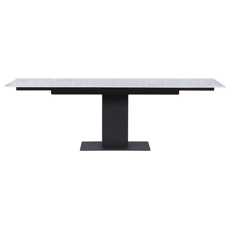 Extendable dining table JURATA - white