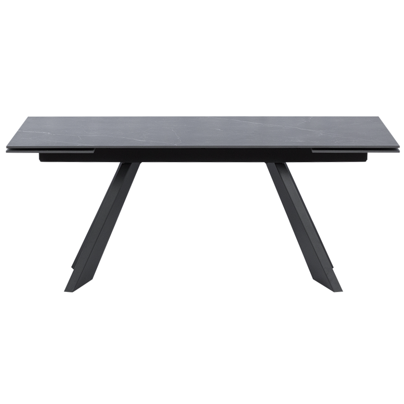 Extendable dining table GLOGOW - black