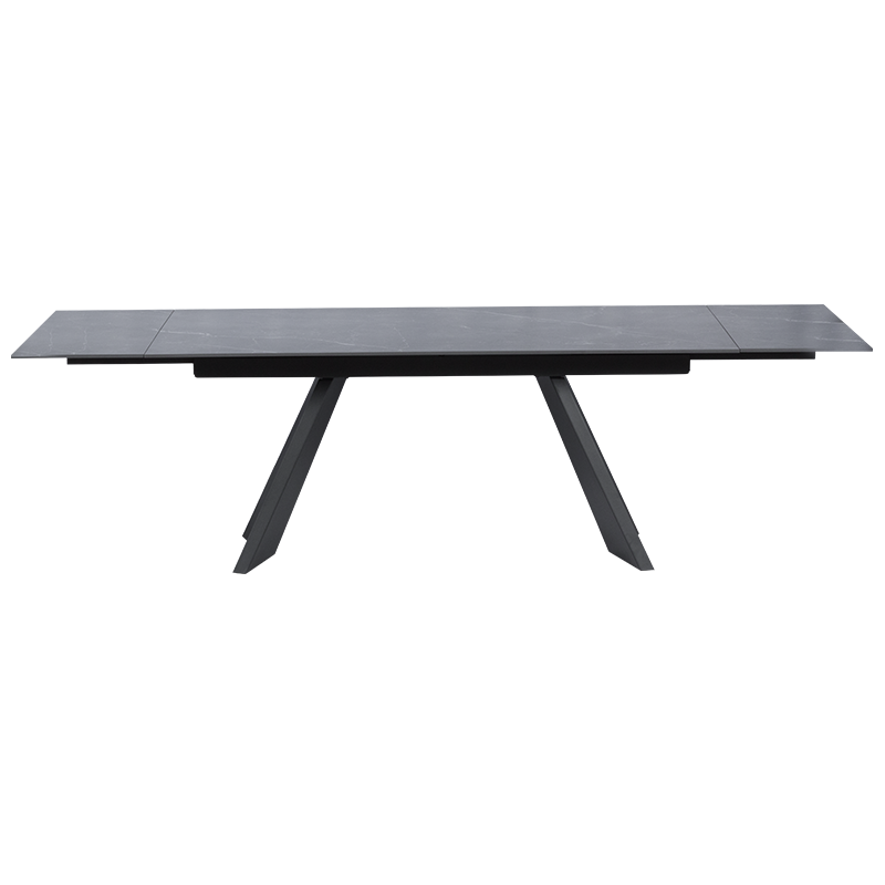 Extendable dining table GLOGOW - black