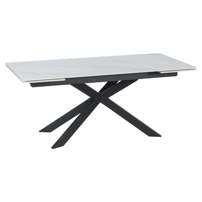 Extendable dining table ELK - white