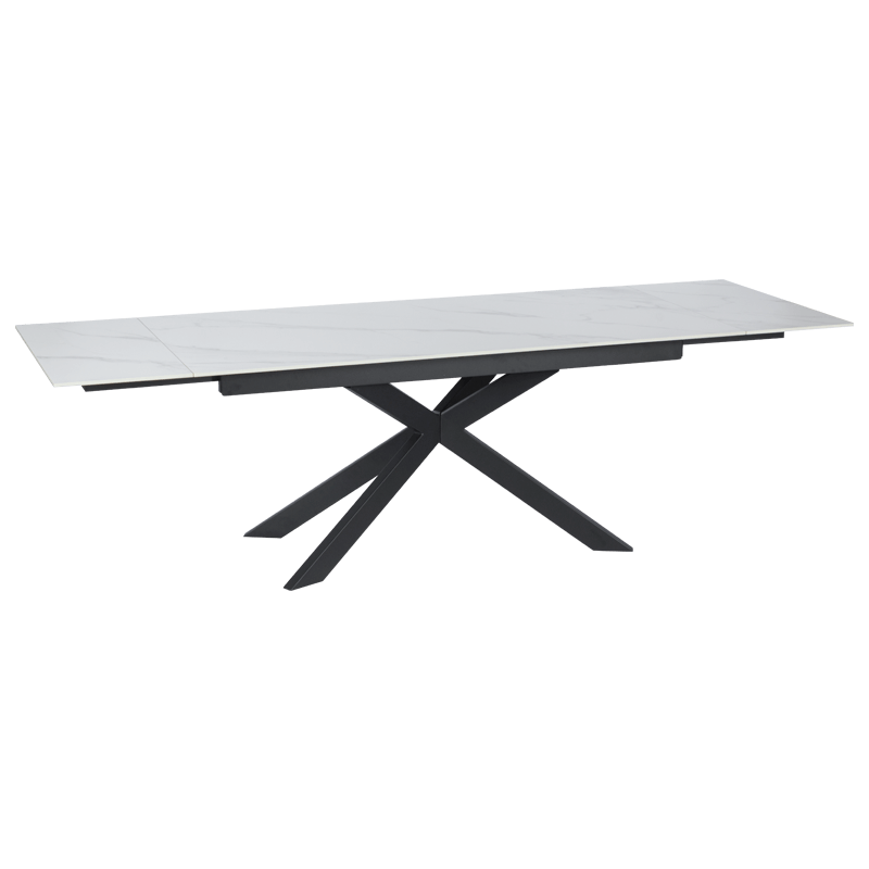 Extendable dining table ELK - white