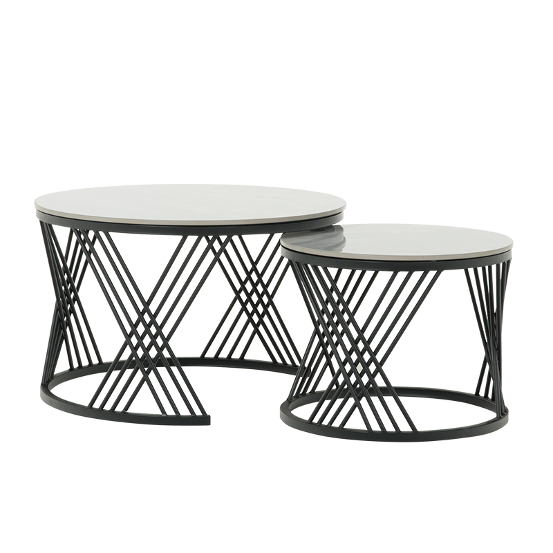 Σετ βοηθητικών τραπεζιών σαλονιού FRESNO DECO - γκρι