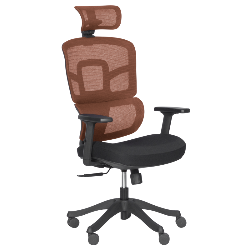 Ergonomic chair Carmen 7582 - orange-black