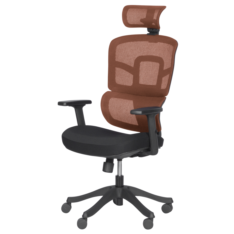 Ergonomic chair Carmen 7582 - orange-black