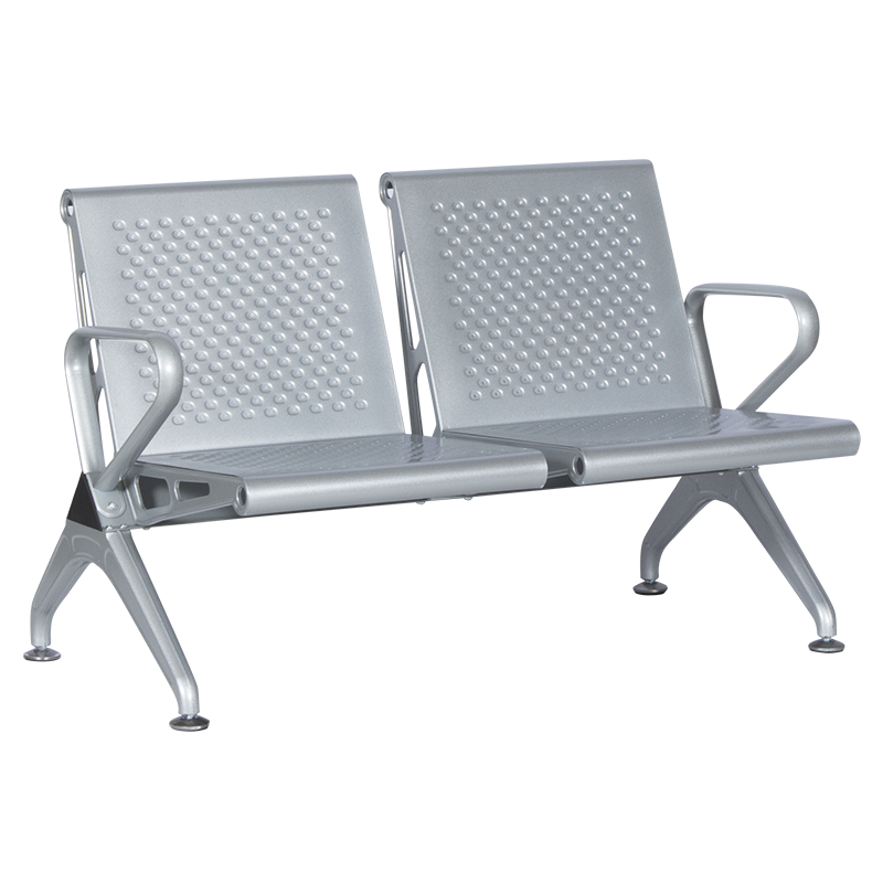 Visitor bench with 2 seats Carmen CR-1031-2 - silver