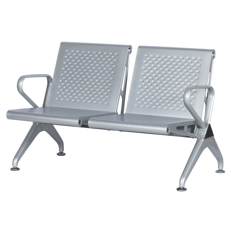 Visitor bench with 2 seats Carmen CR-1031-2 - silver