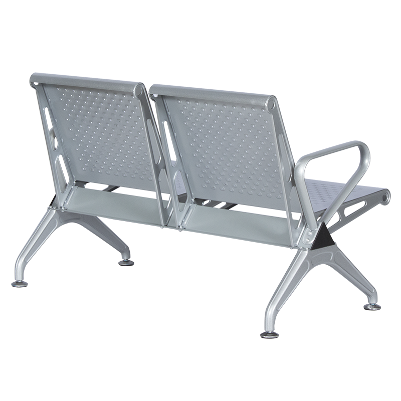 Visitor bench with 2 seats Carmen CR-1031-2 - silver