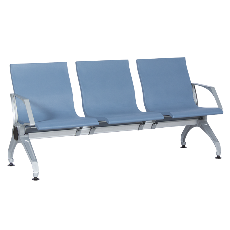 Visitor bench with 3 seats Carmen CR-1034-4 - blue