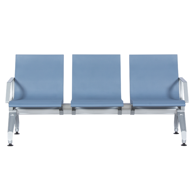 Visitor bench with 3 seats Carmen CR-1034-4 - blue