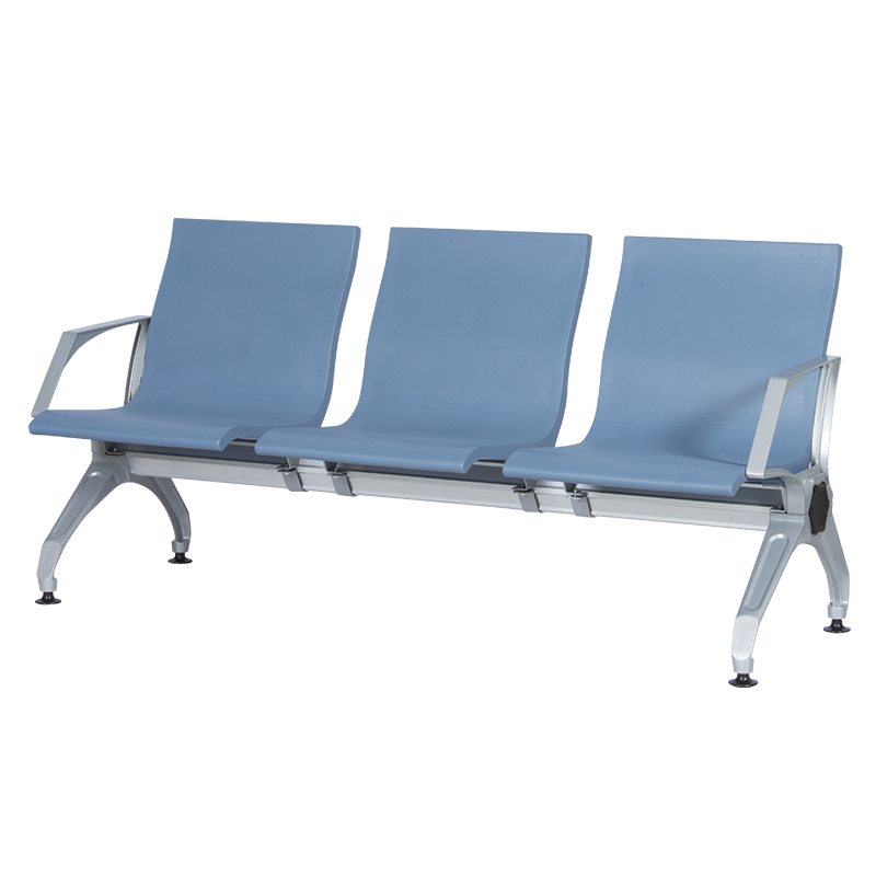 Visitor bench with 3 seats Carmen CR-1034-4 - blue