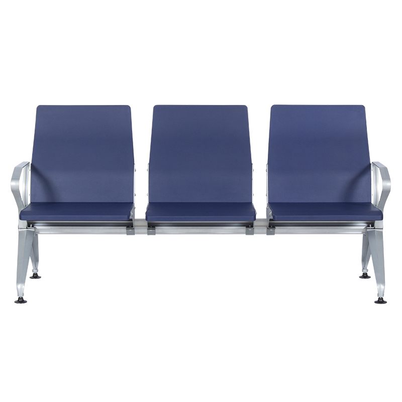 Visitor bench with 3 seats Carmen CR-1036-3 - blue