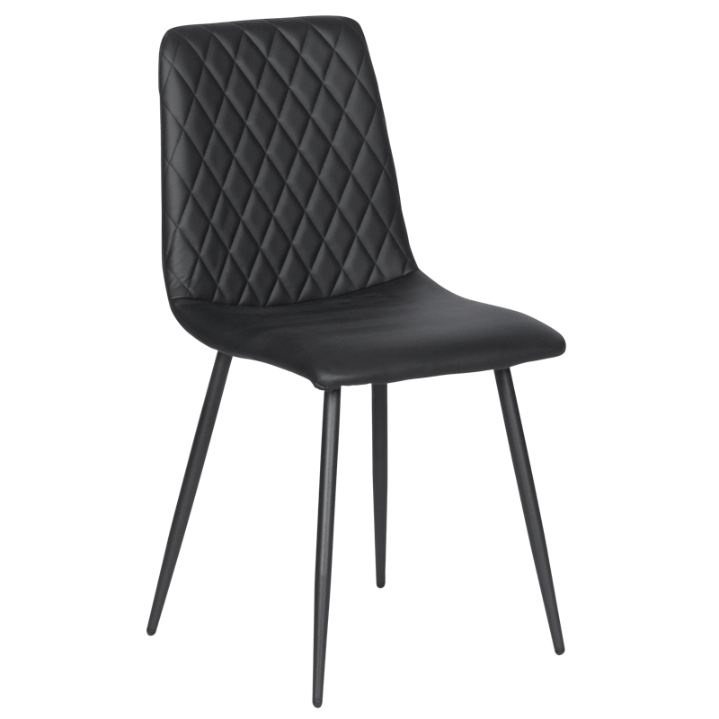 Dining chair MONZA eco leather - black