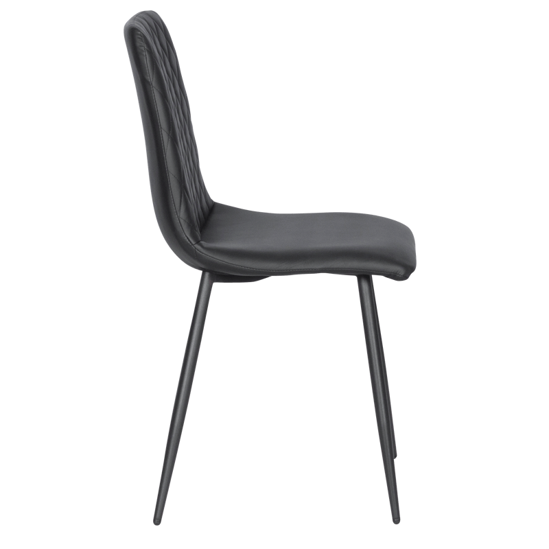 Dining chair MONZA eco leather - black