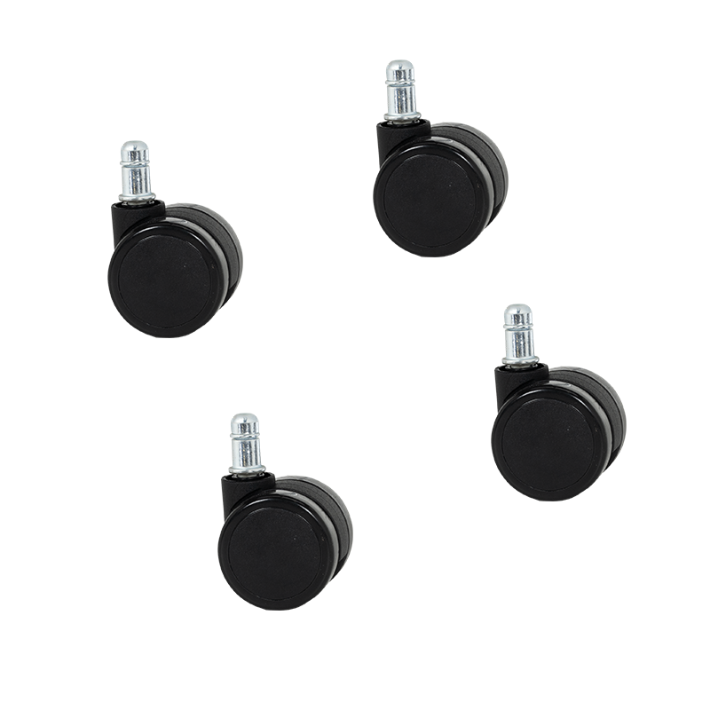 Set of wheels for visitor chair model 1702-1710 4 pcs. - black