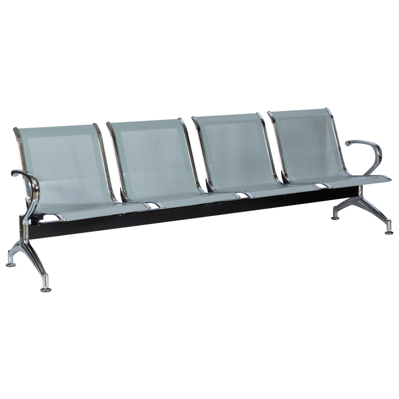 Visitor bench with 4 seats Carmen CR-1030-4 - silver