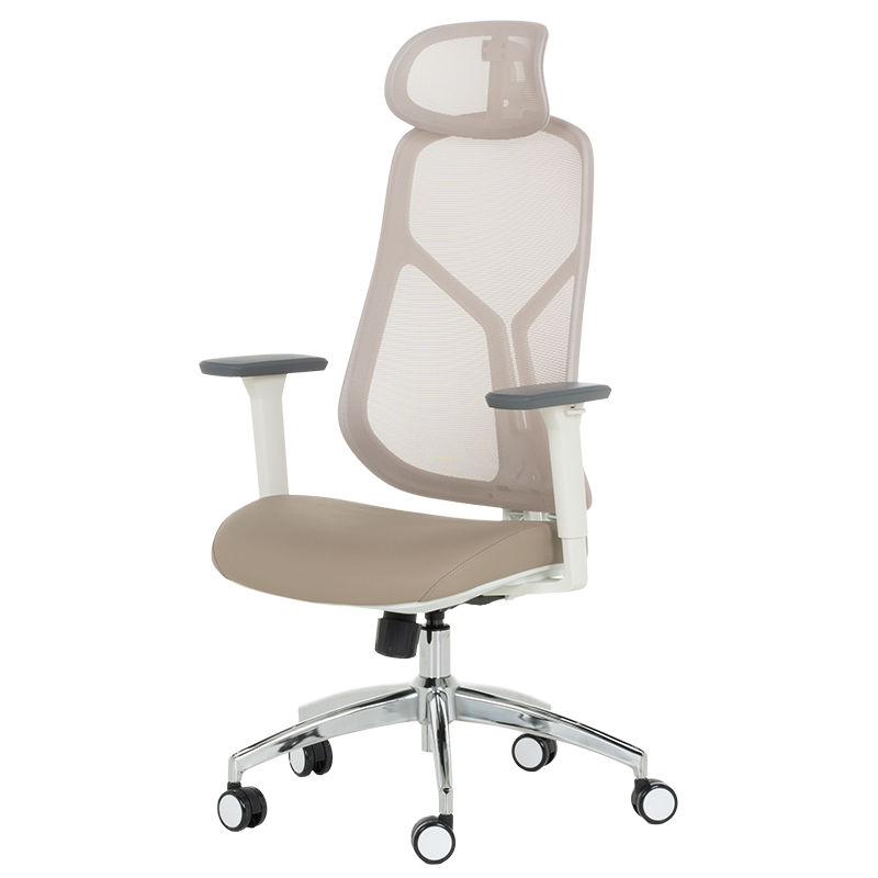 Ergonomic chair Carmen 7901 W eco-leather - coffee
