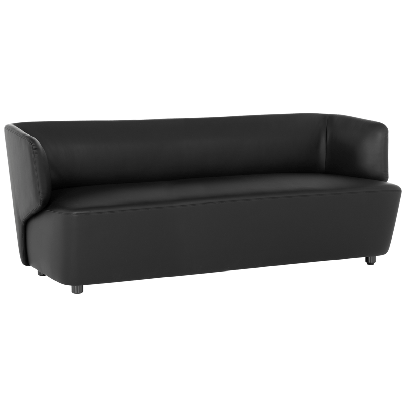 Sofa - three-seater TUNE - black