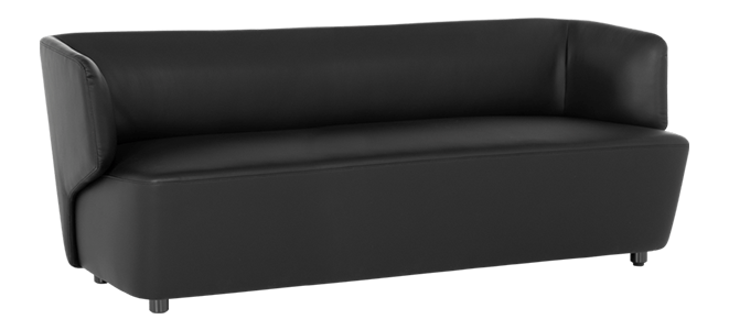 Sofa - three-seater TUNE - black