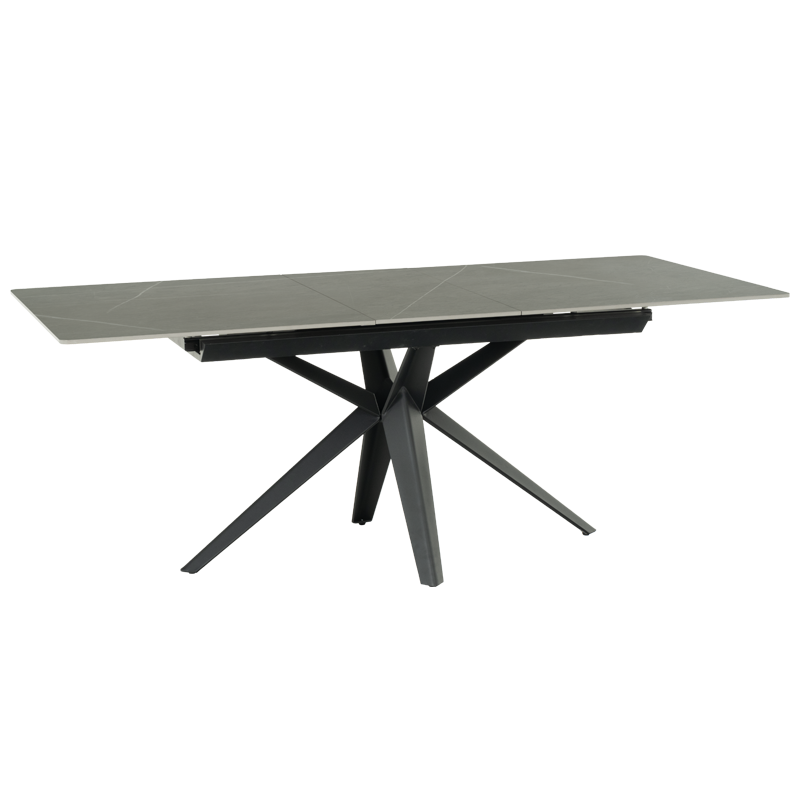 Extendable dining table ZORY - gray