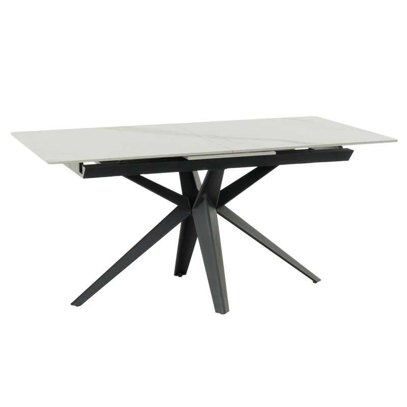 Extendable dining table ZORY - white