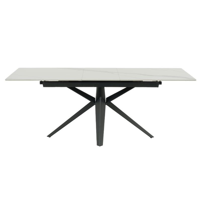 Extendable dining table ZORY - white